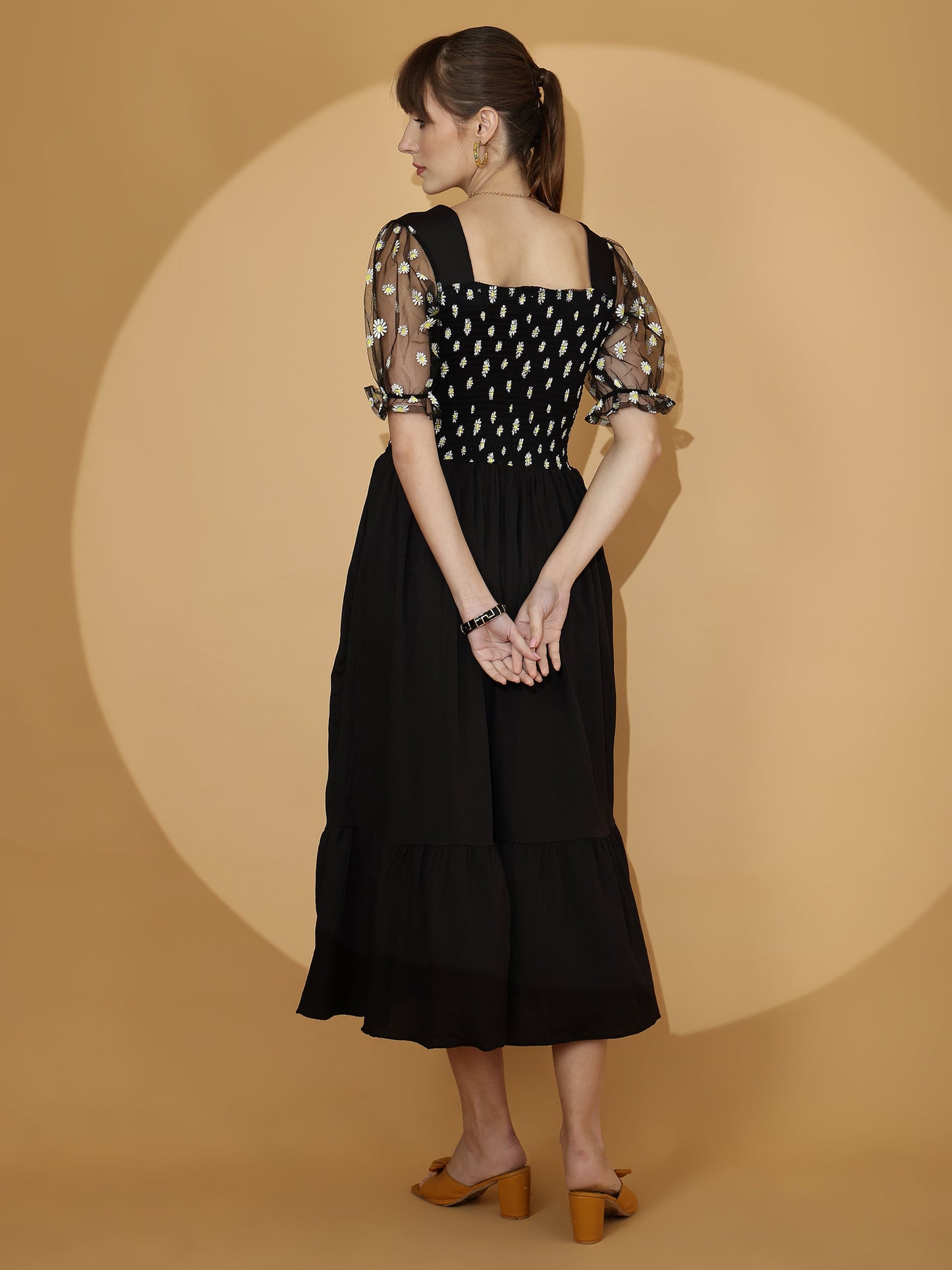 Blooming Chic Fit & Flare Dress