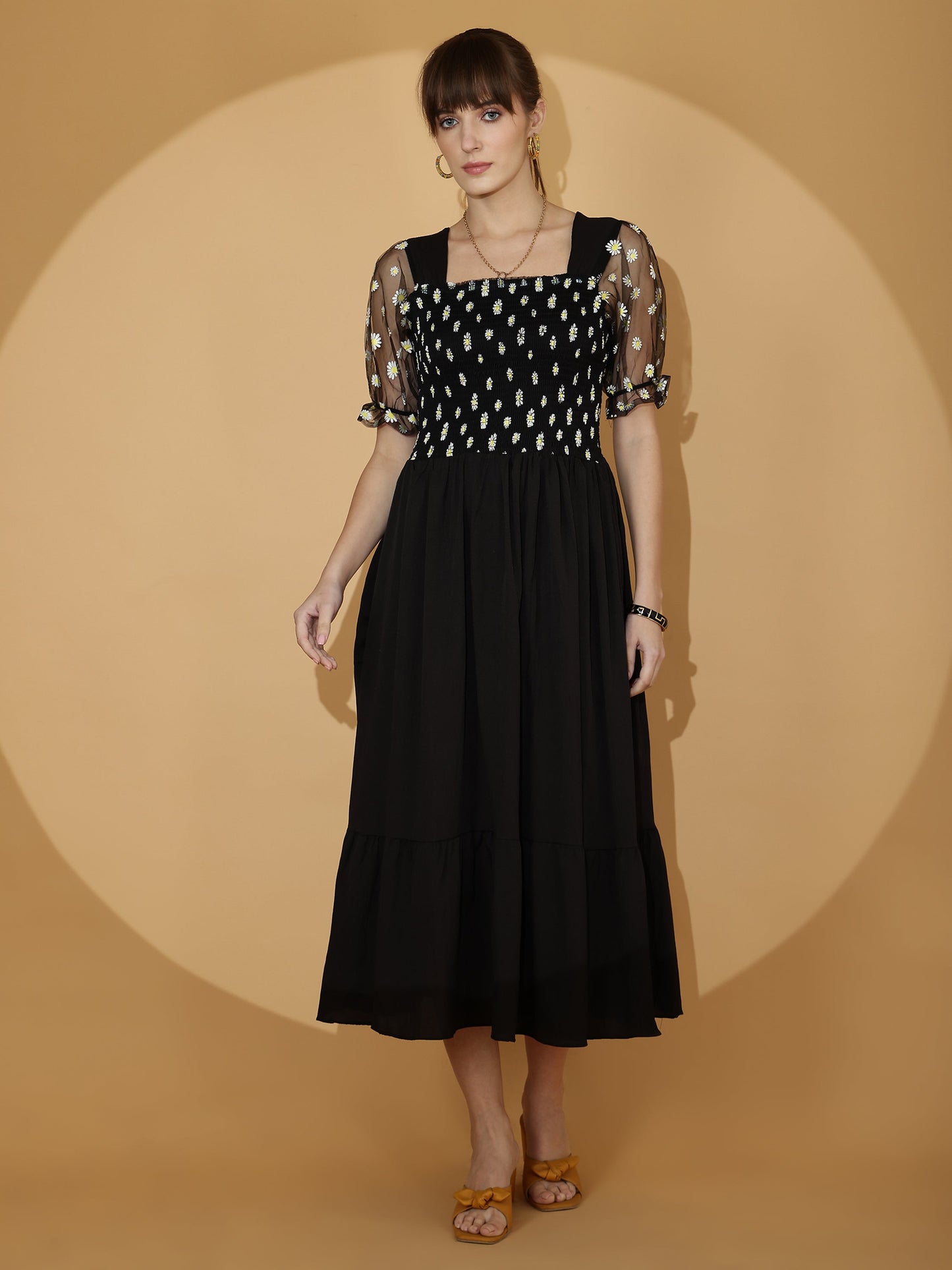 Blooming Chic Fit & Flare Dress