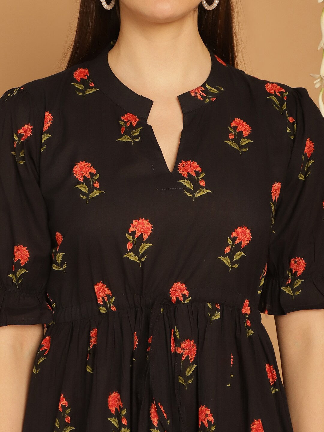 Sophisticated Black Empire Dress