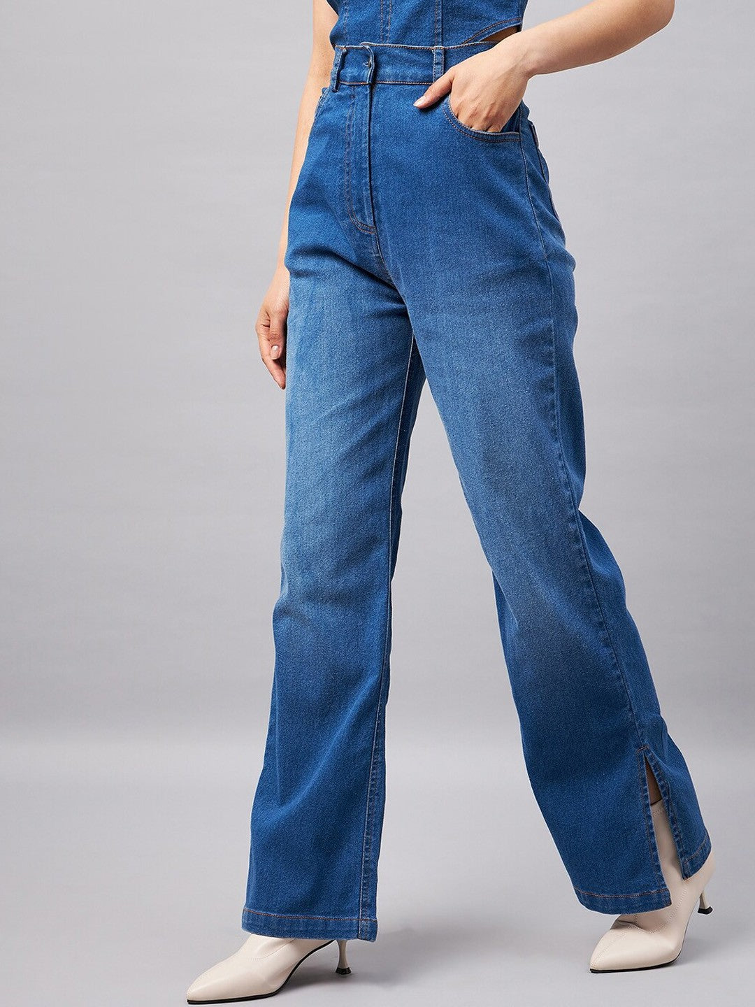 Indigo Flare High-Rise Jeans