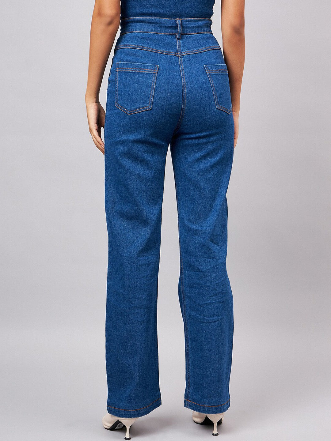 Classic Blue Straight-Leg Jeans