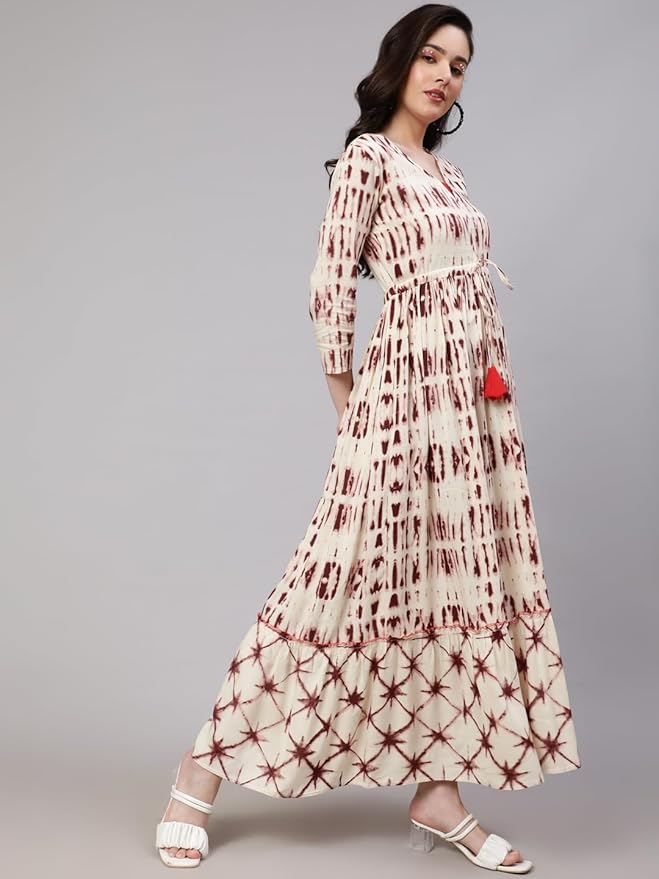 Ethereal Tie-Dye A-Line Maxi Dress