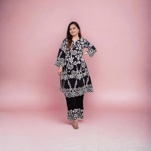 Cotton Elegance A-Line Co-Ord Set