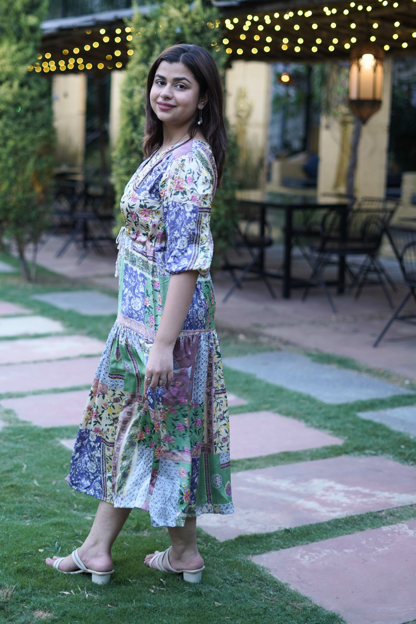 Chic Multicolour Elegant Shirt Midi Dress