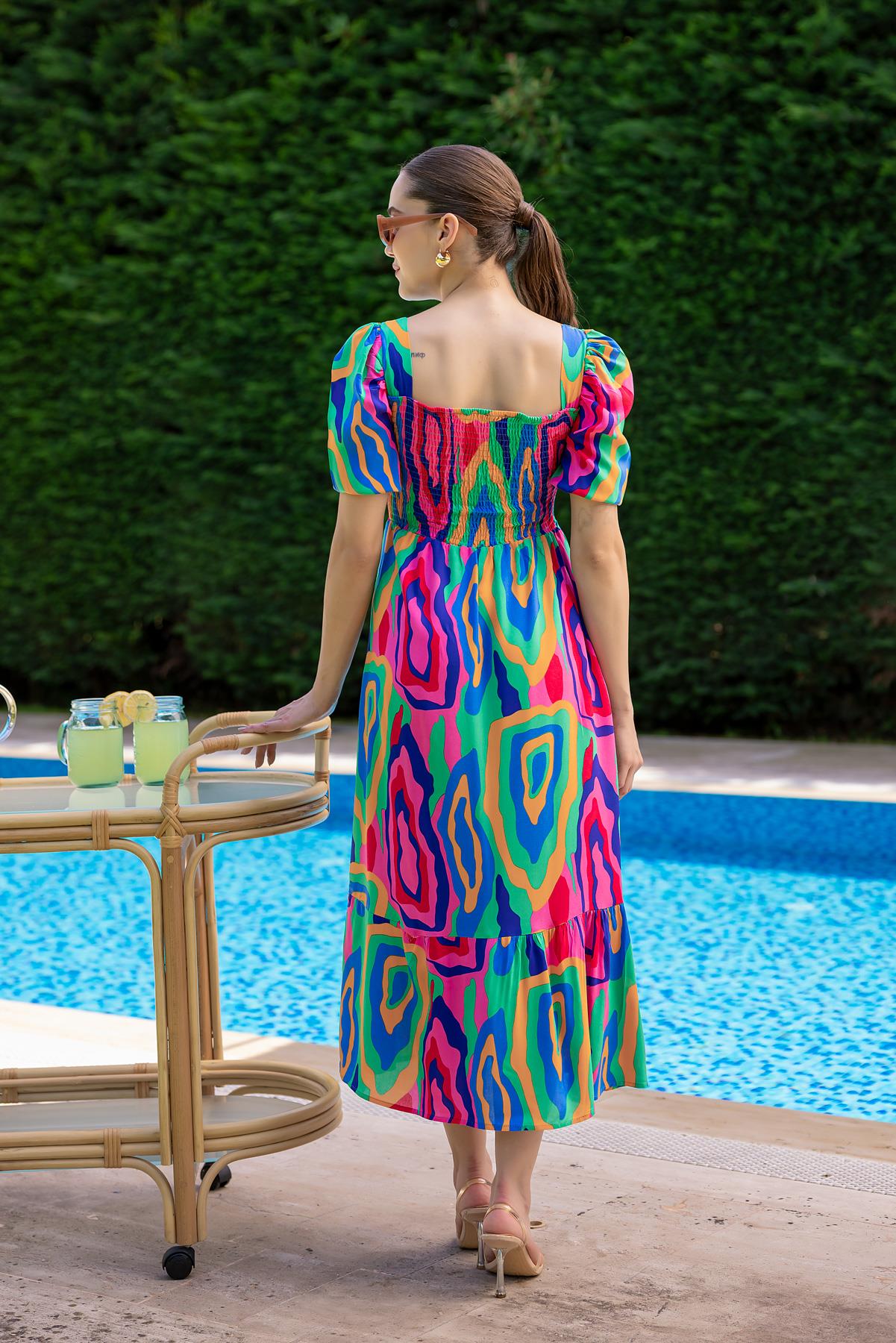 Emerald Charm A-Line Dress