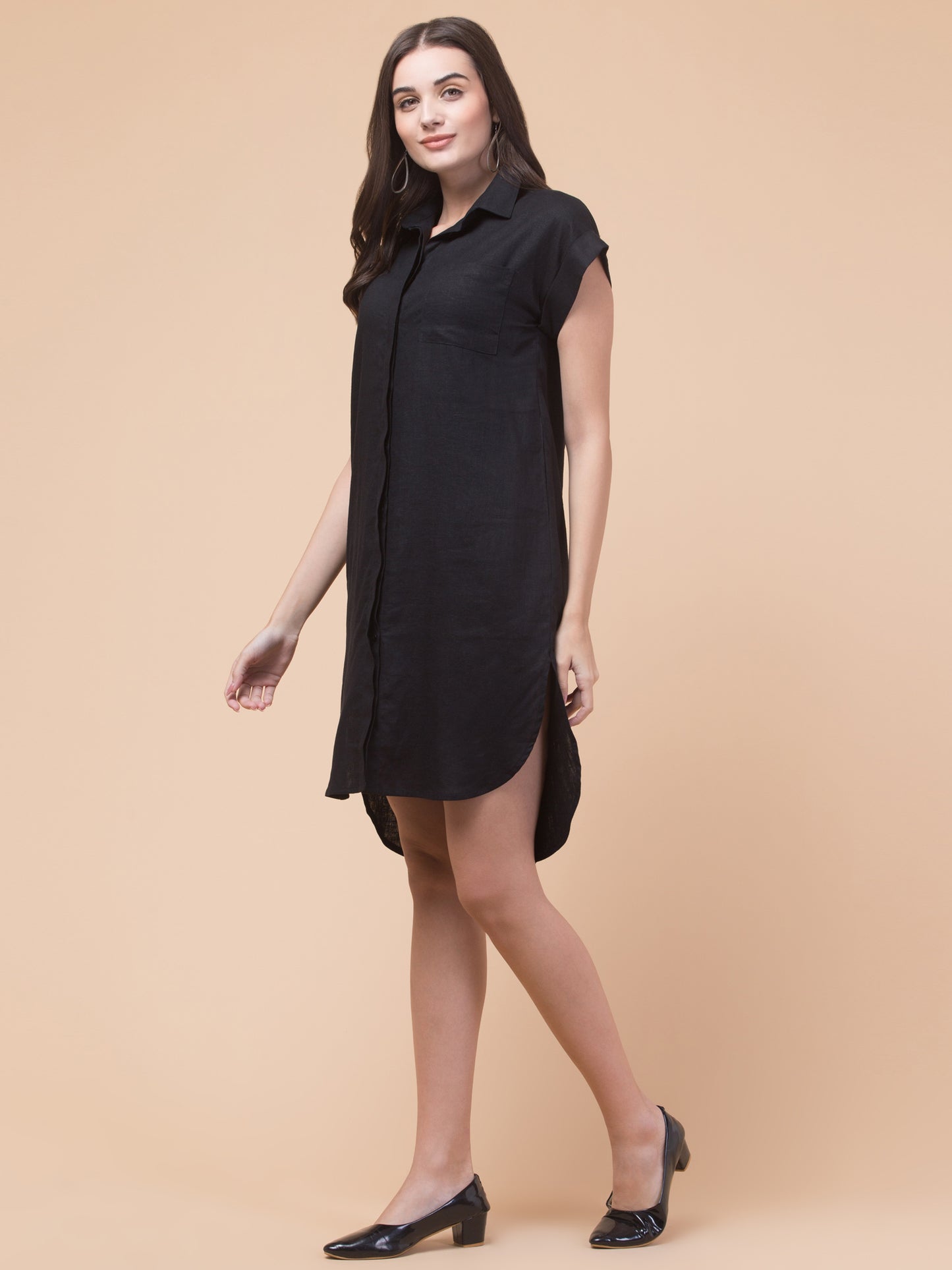 Breezy Linen Shirt Dress