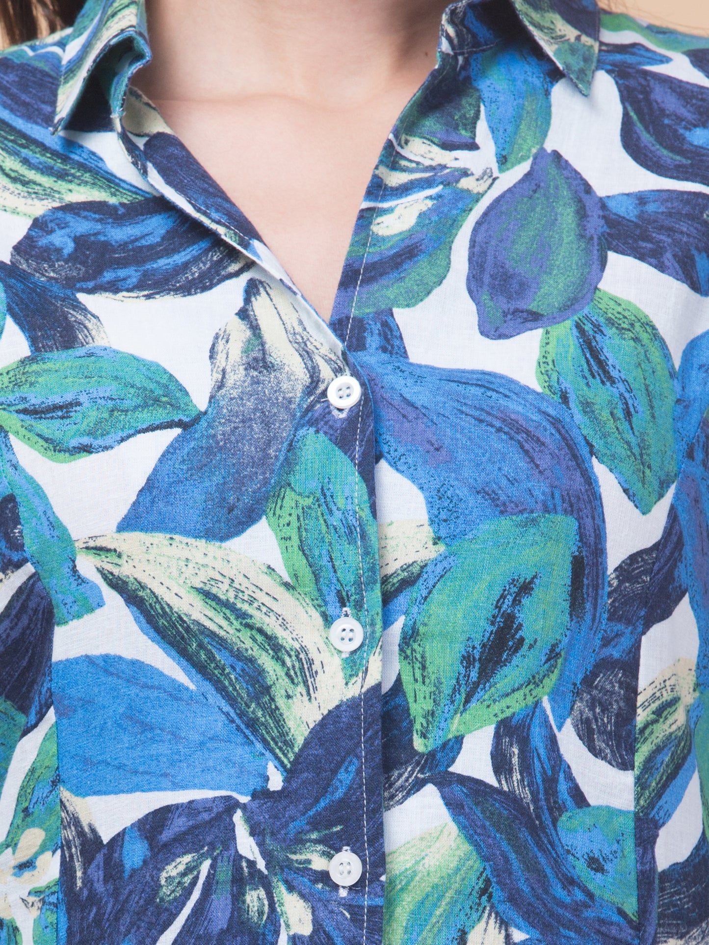 Chic Blue Elegant Shirt Dress