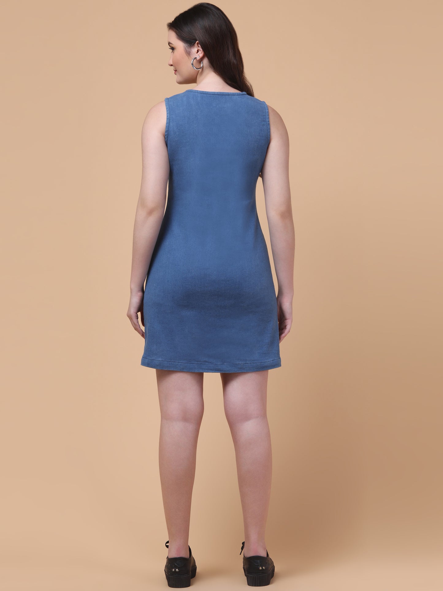 Blue Muse Denim Bodycon Dress
