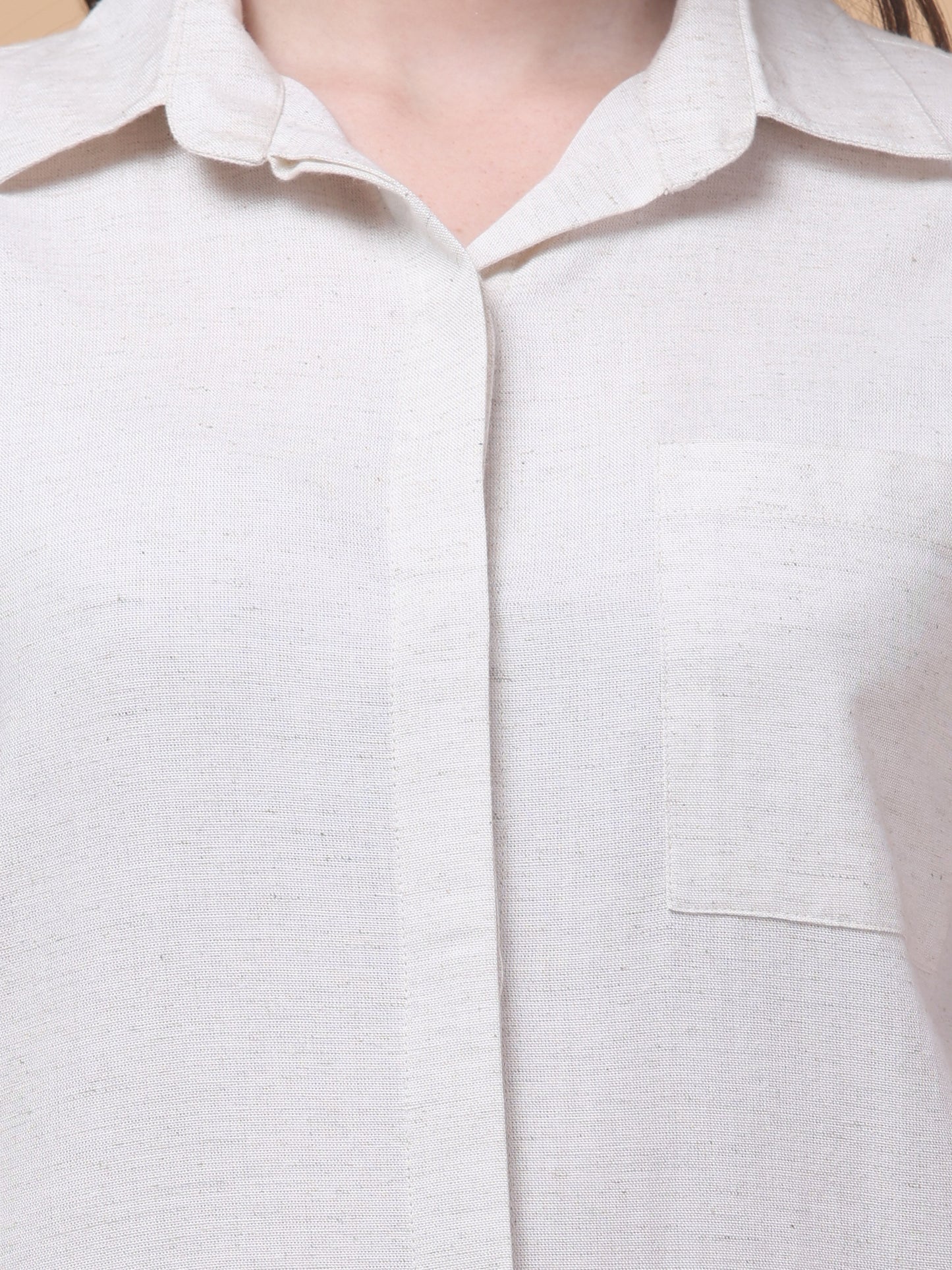 Black Breeze Linen Blend Shirt Dress