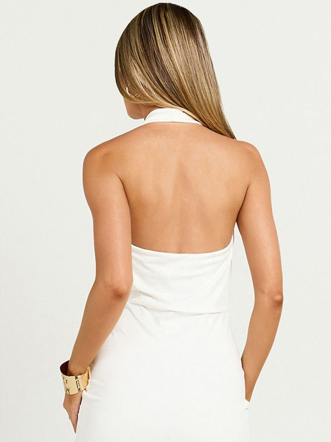 White Celestial Glow Bodycon Dress
