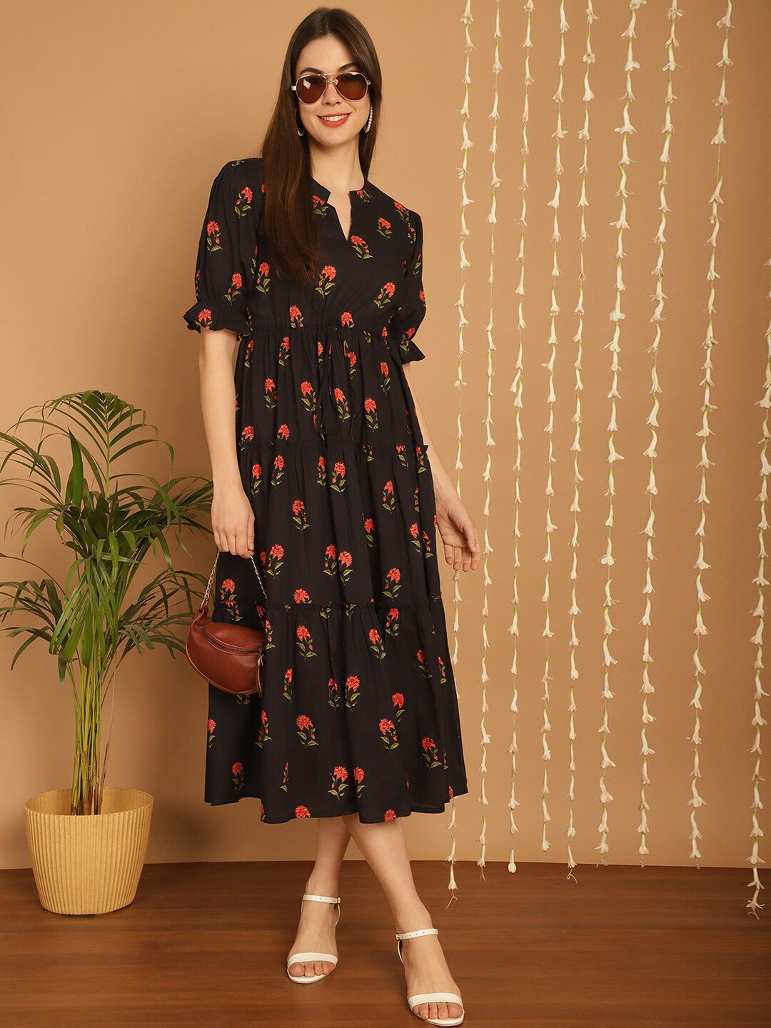 Sophisticated Black Empire Dress