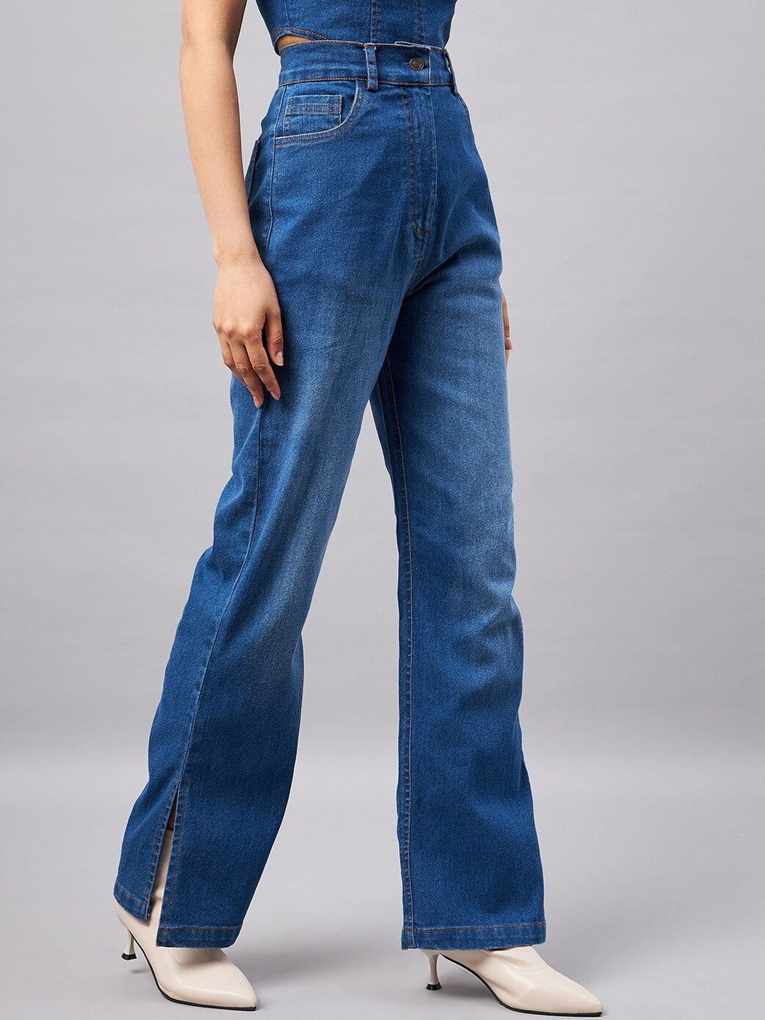 Indigo Flare High-Rise Jeans