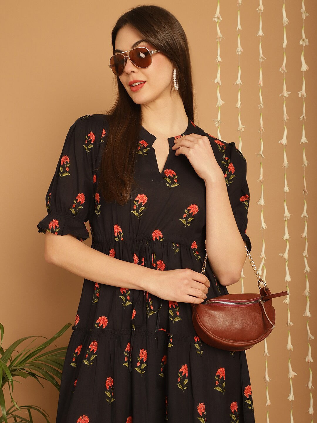Sophisticated Black Empire Dress