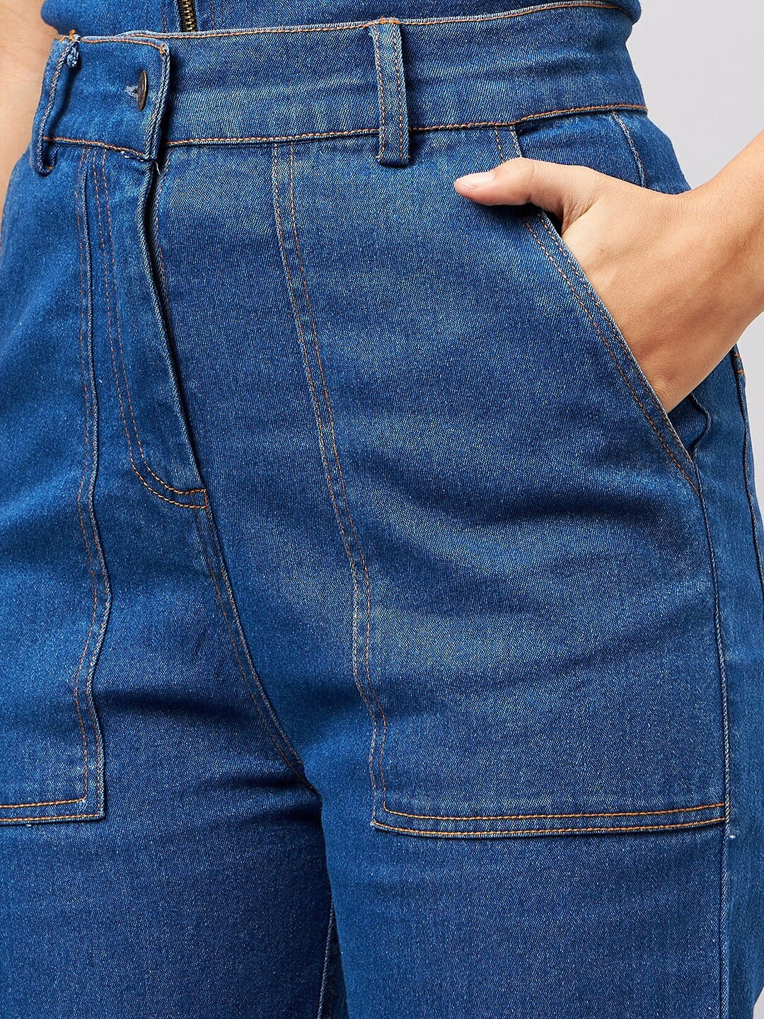 Classic Blue Straight-Leg Jeans
