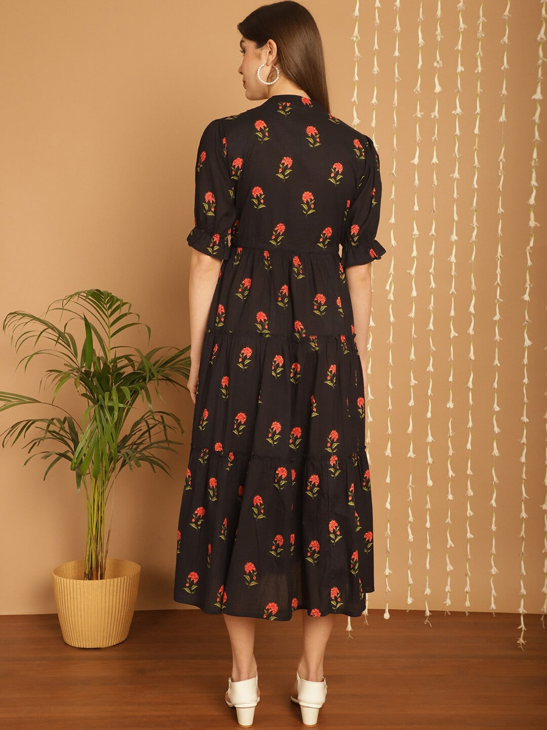 Sophisticated Black Empire Dress