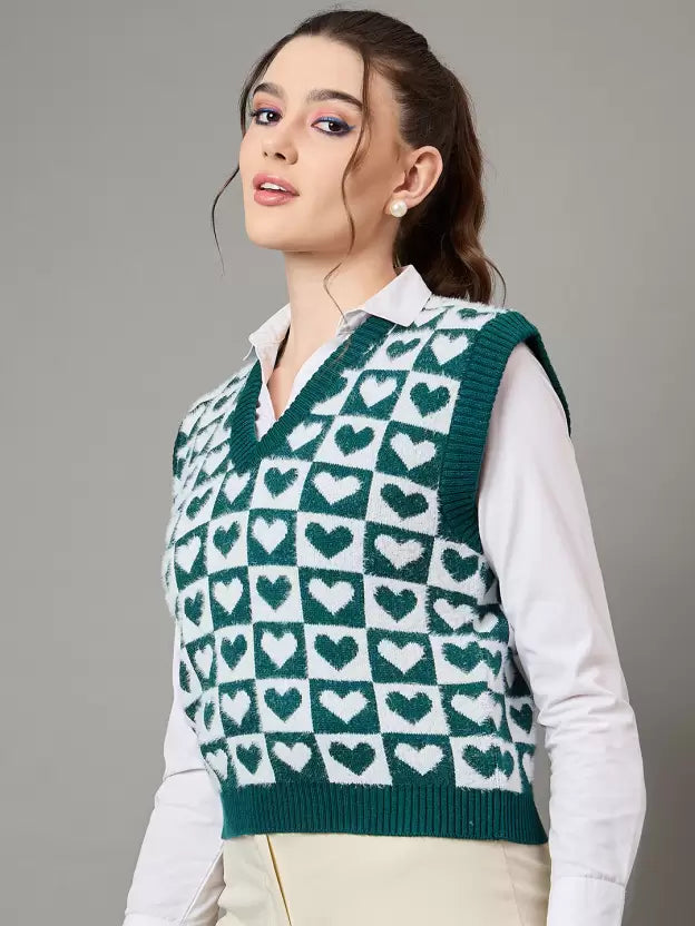 Dark Green, White