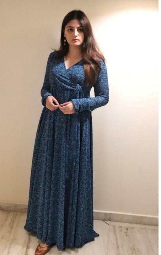 Whispers of Nature V-Neck Gown