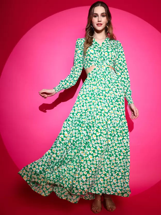 Floral Elegance Maxi Dress