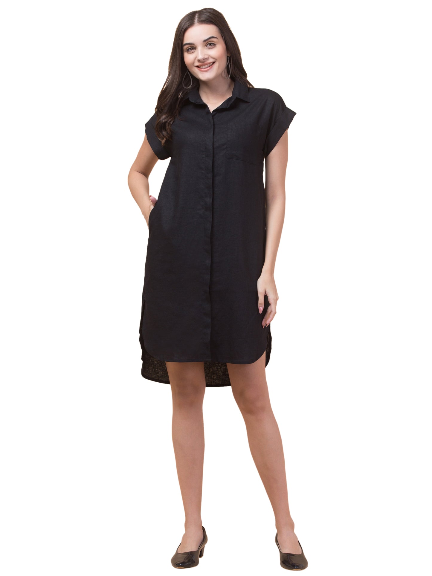 Breezy Linen Shirt Dress