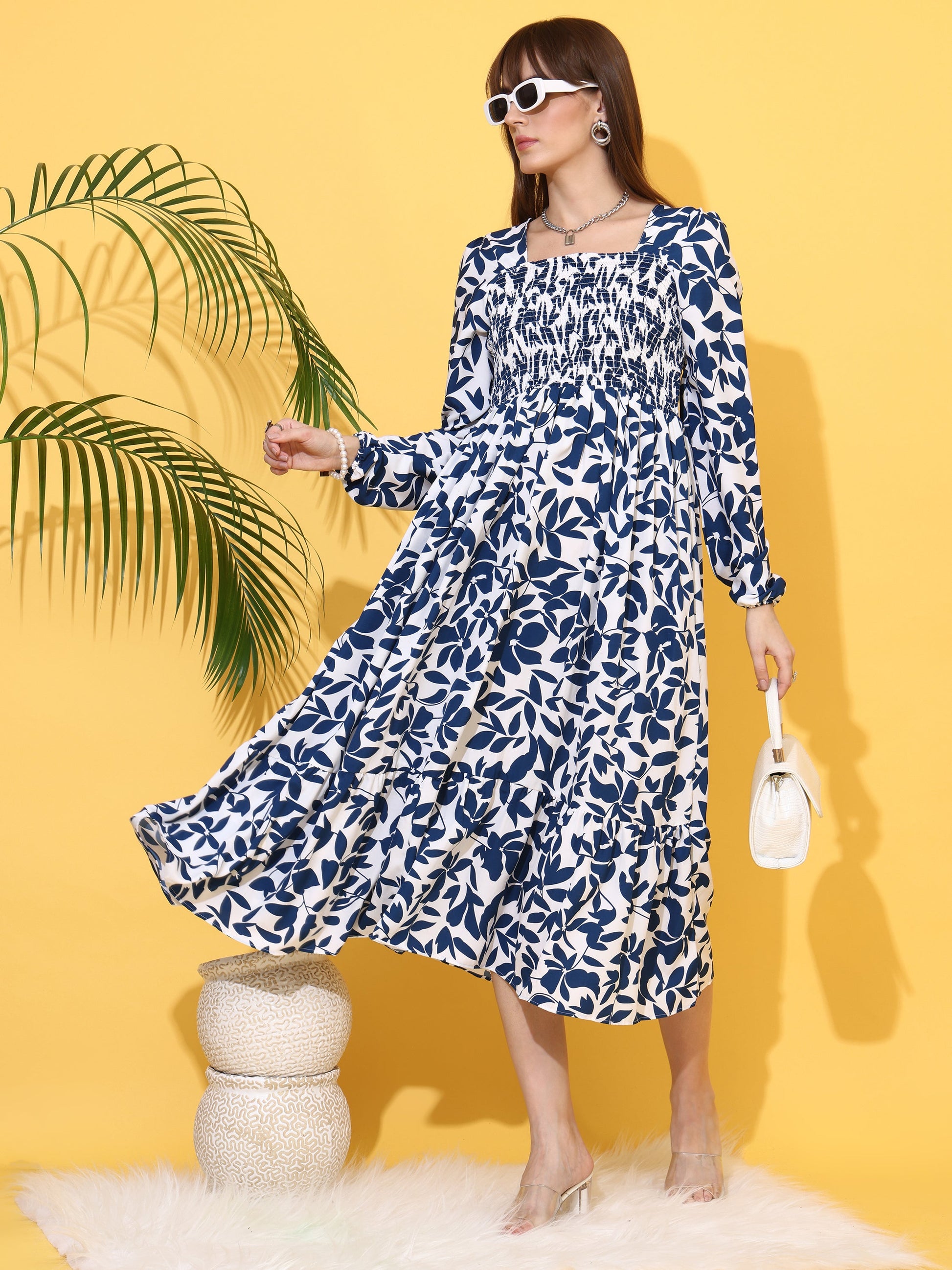 Blue, White