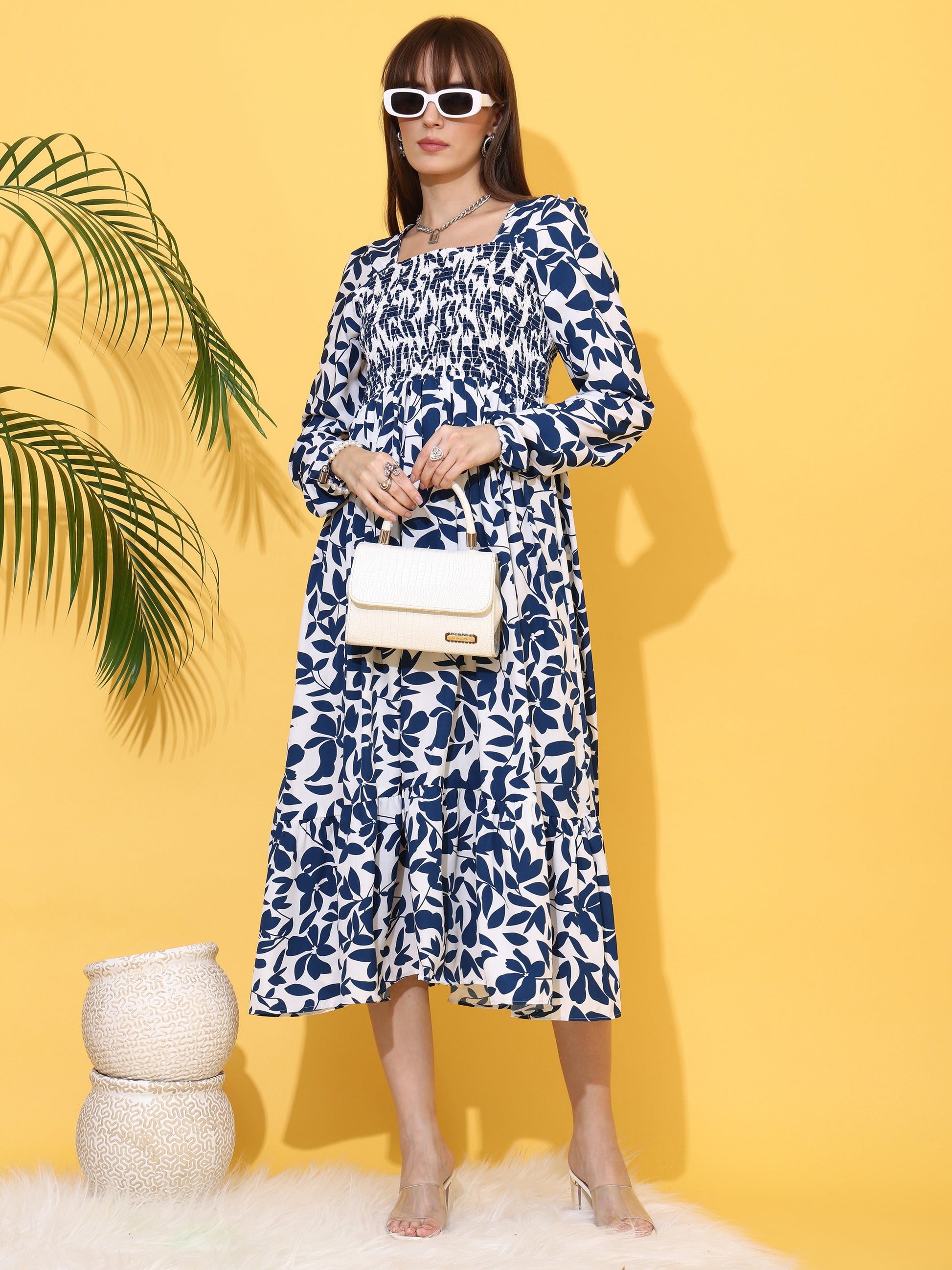 Blue, White