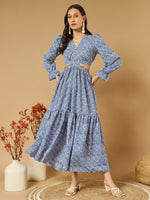 S / Blue-Floral