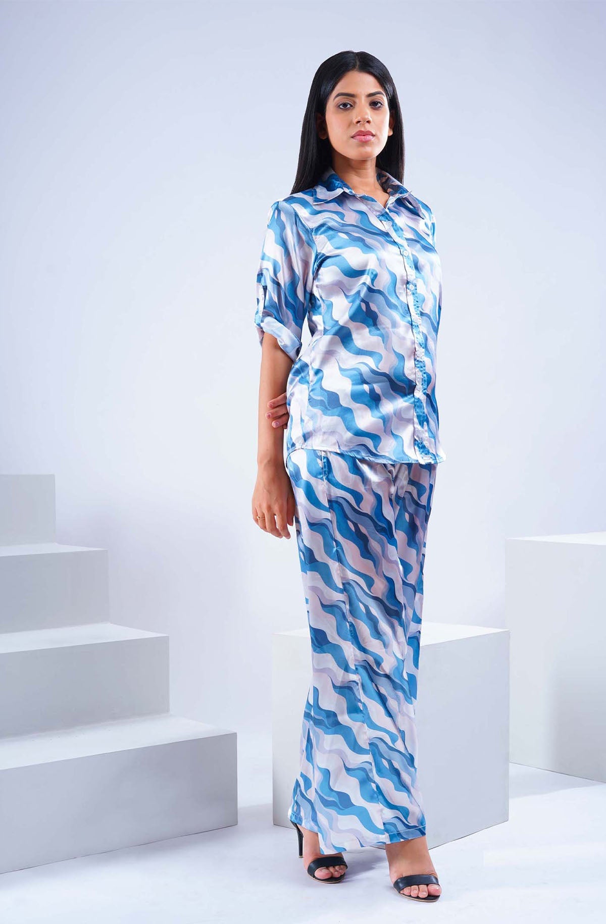 White And Blue