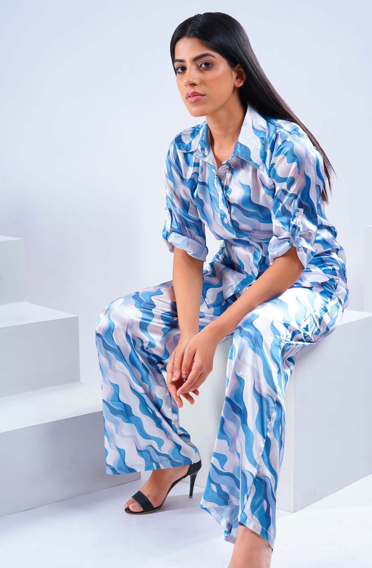 White And Blue