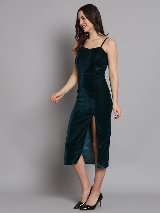 green velvet bodycon dress Vintage Off Shoulder Velvet Bodycon Dress Green