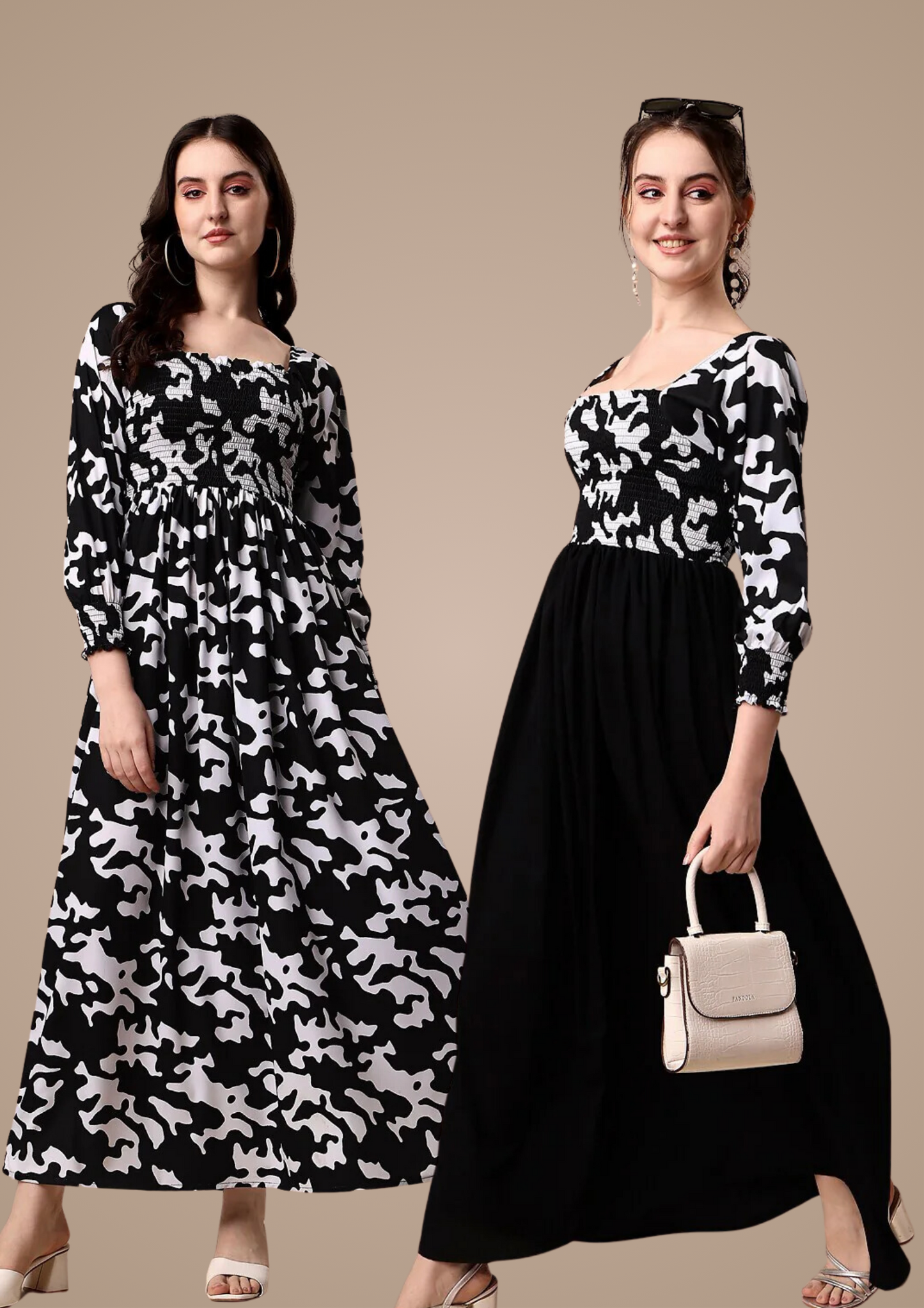 Full Sleeve Maxi Dress Combo 4