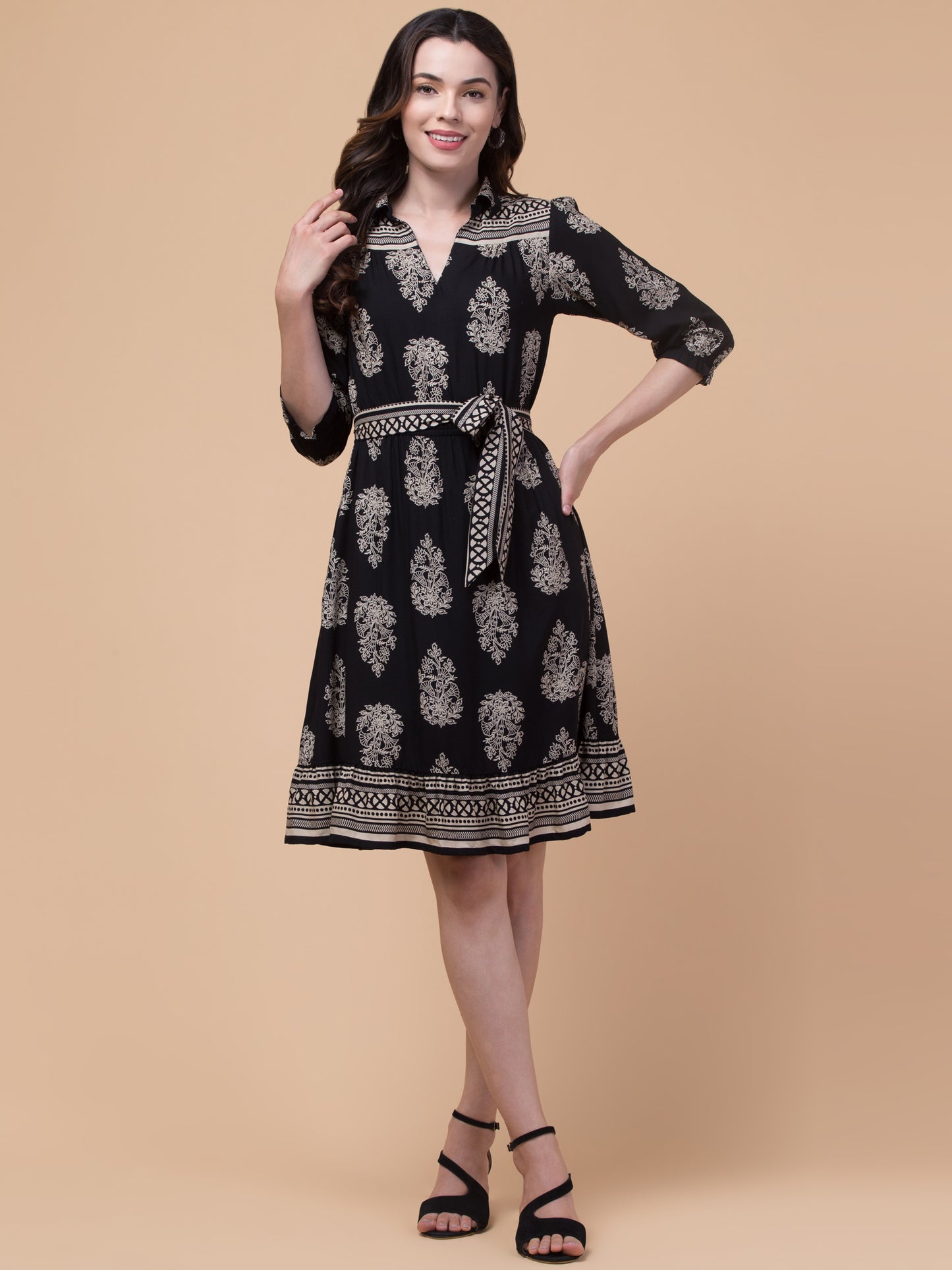 Radiant Rayon Casual Chic Dress