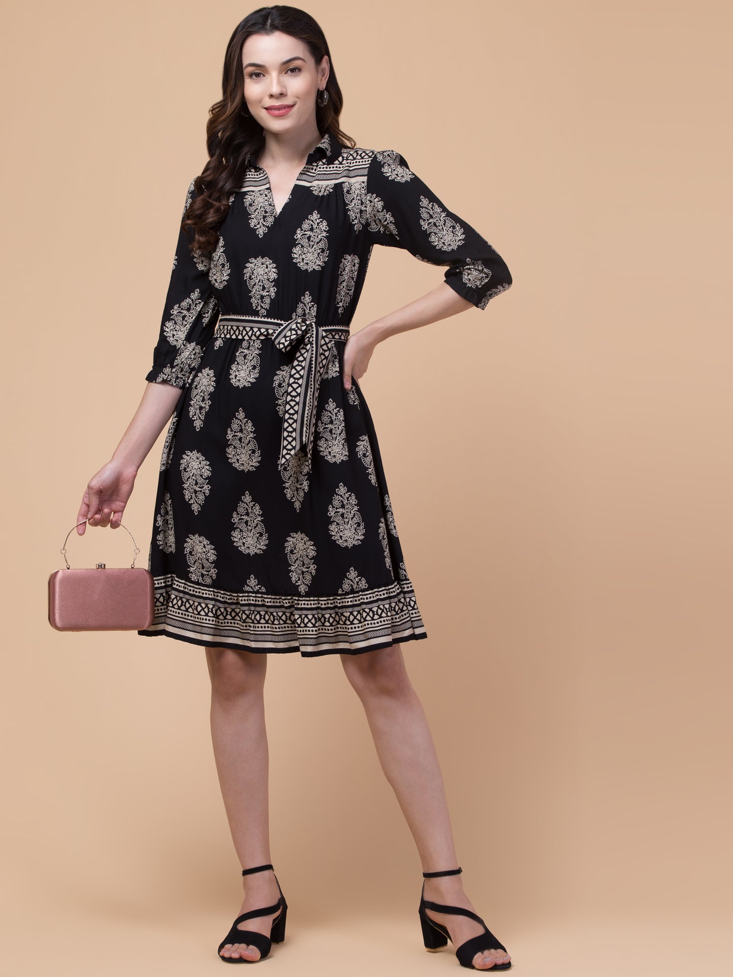 Radiant Rayon Casual Chic Dress