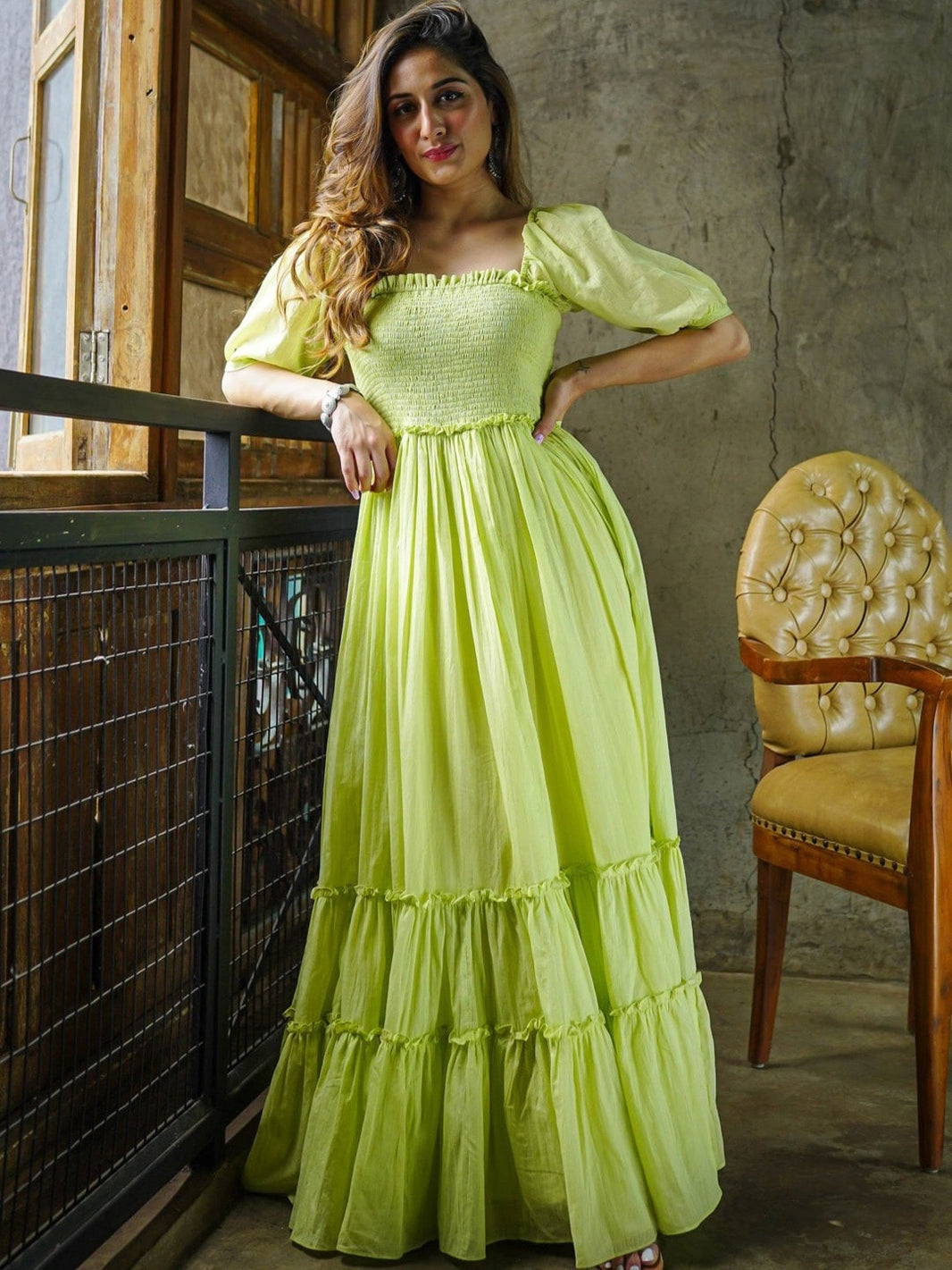 Women Turquoise Rib Square Neck Short Dress