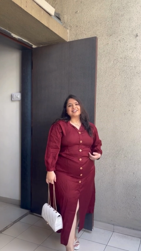 Shop the Maroon Liva Collared Fit & Flare Midi Dress - a stylish choice for women's Western wear. This solid-patterned, midi-length dress in Liva fabric offers elegance and comfort. Explore trendy Short Dresses online at Wyshlist. 
