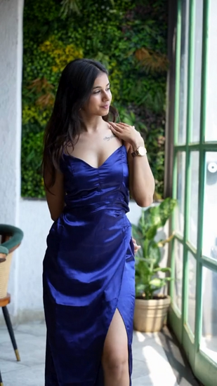Unleash timeless style! This Midnight Navy Satin Maxi Dress by Wyshlist flatters with its comfy drape & elongating silhouette.