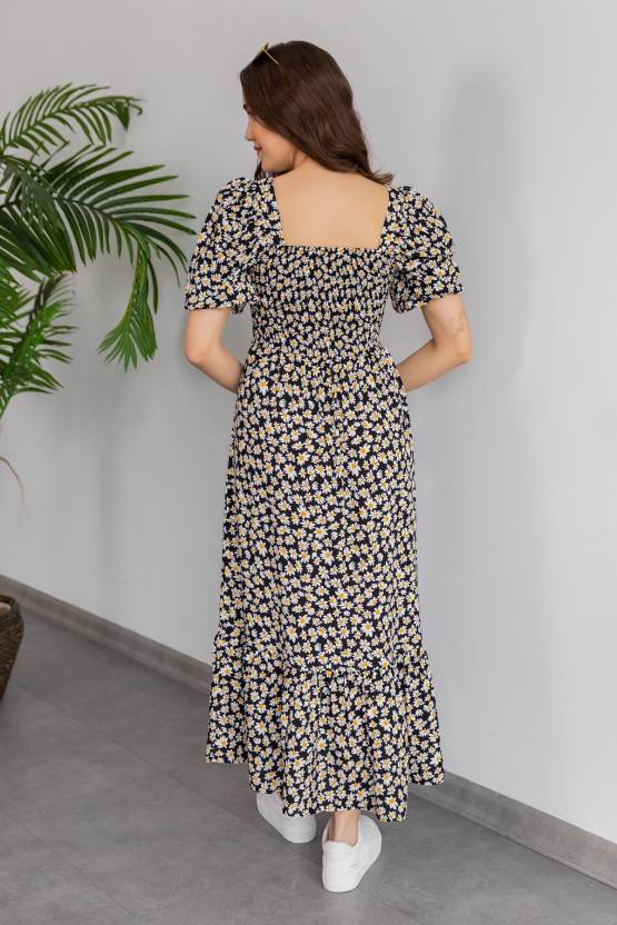Classy Printed Maxi Dress Combo 1