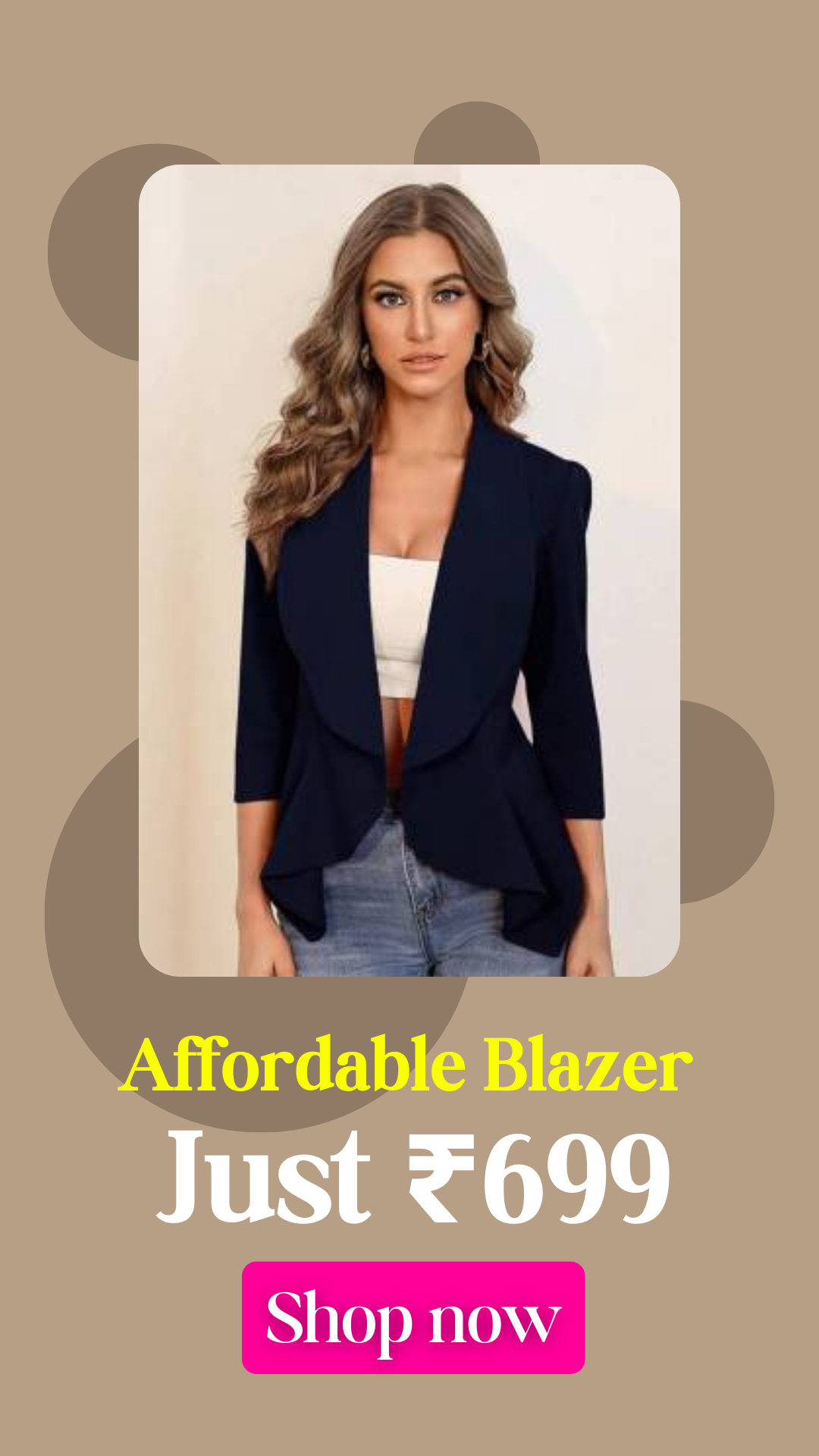 Maroon Solid Formal Blazer