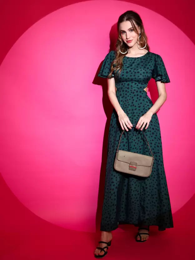 Emerald Breeze Maxi Dress
