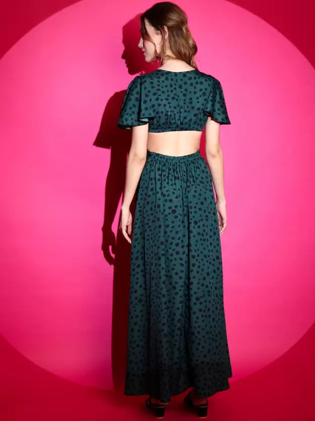 Emerald Breeze Maxi Dress