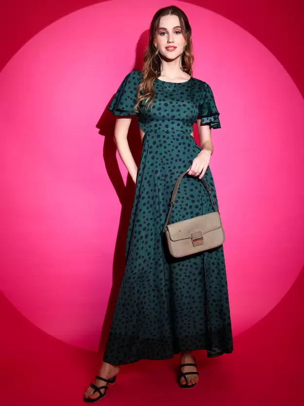 Emerald Breeze Maxi Dress